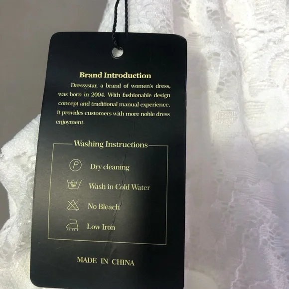 NWT Dressystar Halter Floral Hi-Lo Lace Party Dress Sz Medium - Picture 6 of 8